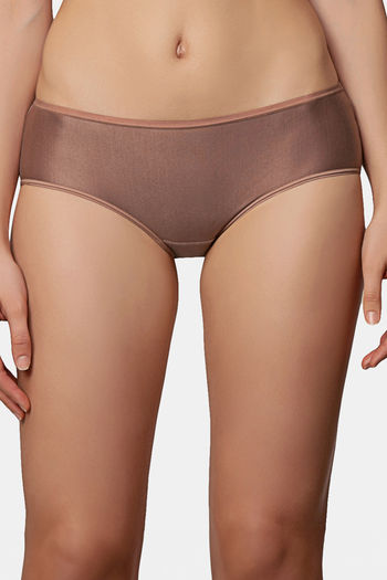 Buy Triumph High Rise Full Coverage Hipster Panty - Rose Brown
